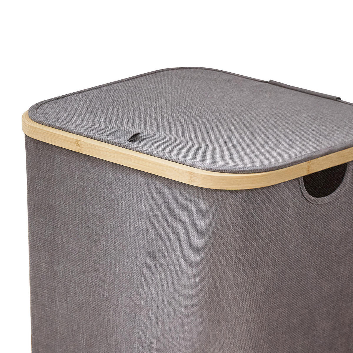 WÄSCHEKORB SADE Grau - Grau, Textil (40.5/50/34.5cm) - SVITA
