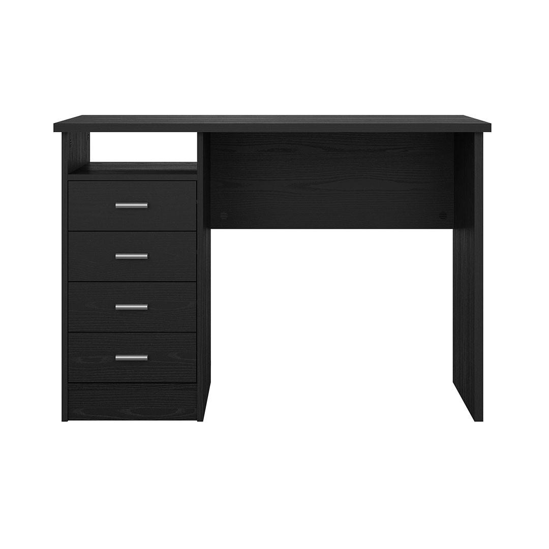 SCHREIBTISCH, FunctionPlus, Schwarz, Holzwerkstoff, 110 x 49 x 76 cm - Schwarz, Holzwerkstoff (49/110/76cm) - ebuy24