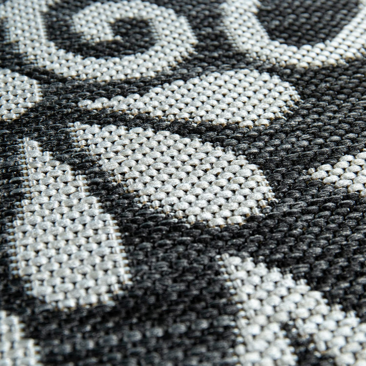OUTDOORTEPPICH 60/100 cm Coco 205 - Schwarz, Kunststoff (60/100cm) - Paco Home