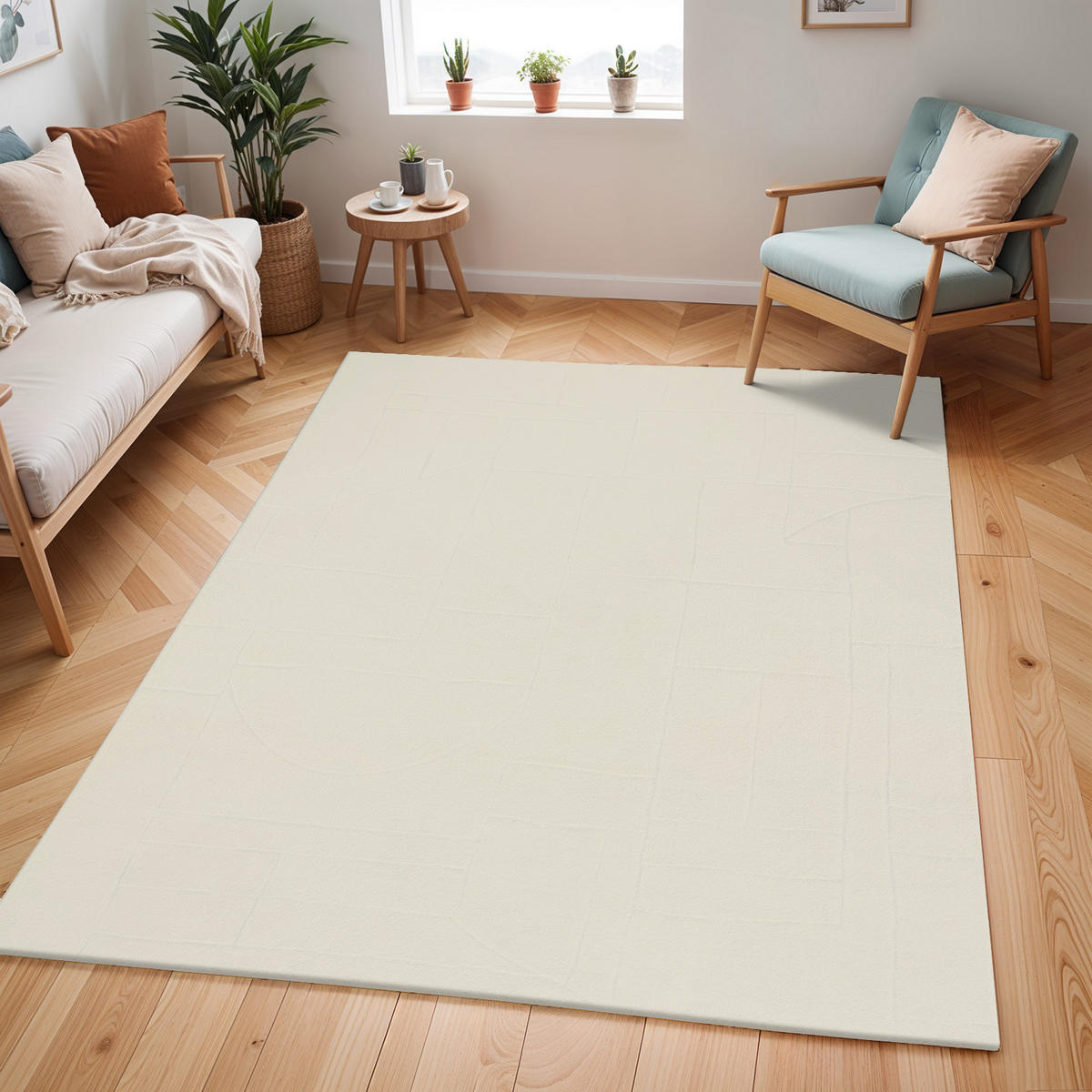 KURZFLORTEPPICH 200/275 cm Weiß - Weiß, Naturmaterialien/Textil (200/275cm) - LIVABLISS