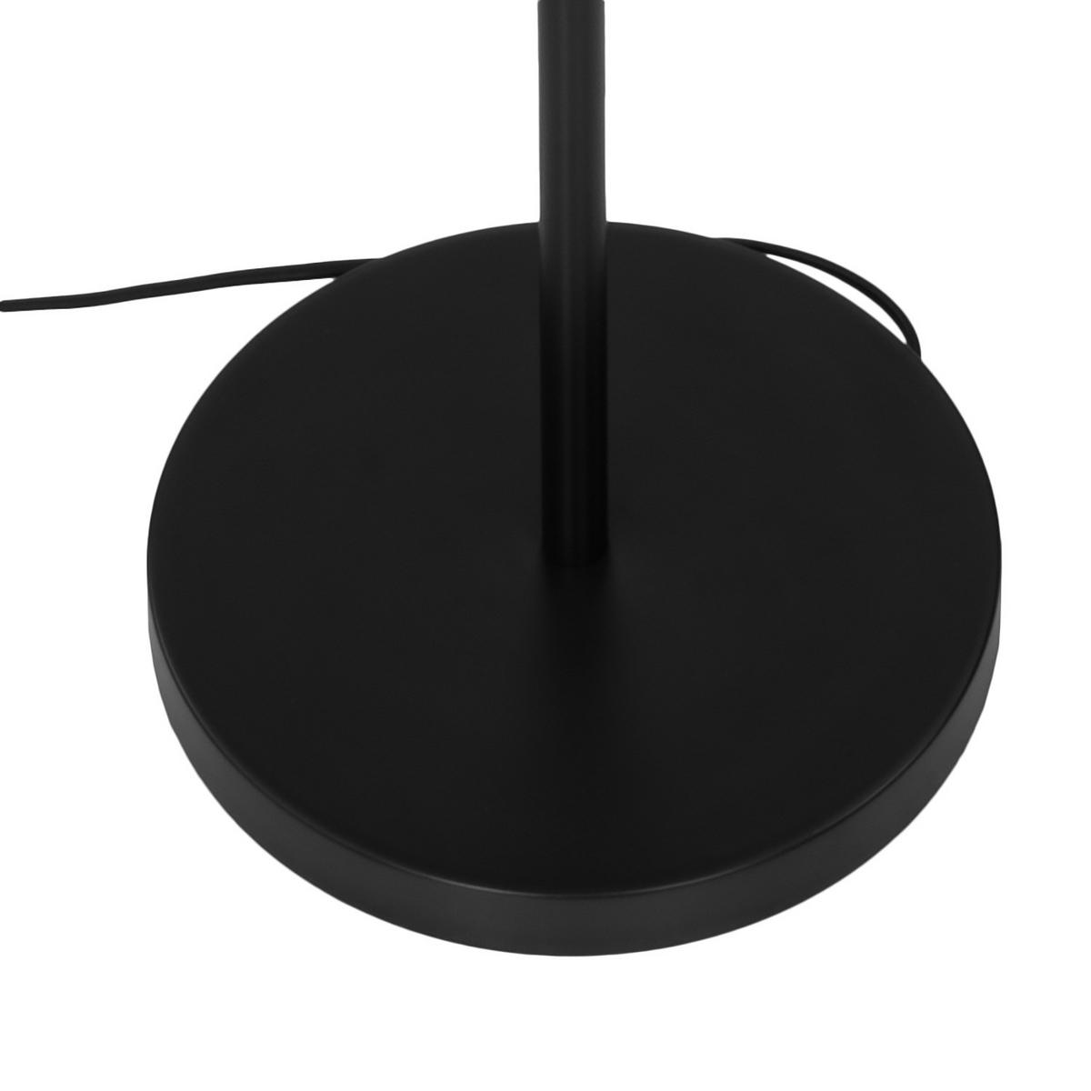 STEHLEUCHTE - Metall - Schwarz, Glas (28/28/153cm) - home24