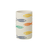 BLUMENTOPF FISCH RUND Multi - Multicolor, Stein (12.5/20cm) - J-Line