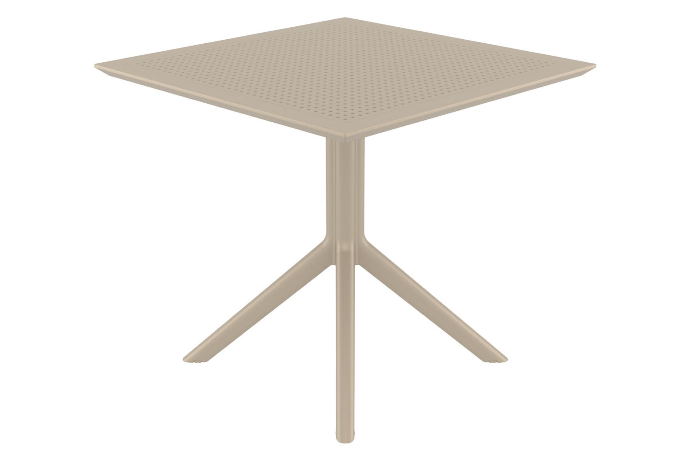 GARTENTISCH Sylt 80 cm taupe - Taupe, Kunststoff (74/80/80cm) - TPFGarden