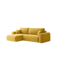 ECKSOFA Flora In Poso - Gelb, Holzwerkstoff/Textil (145/272cm) - Fun Möbel