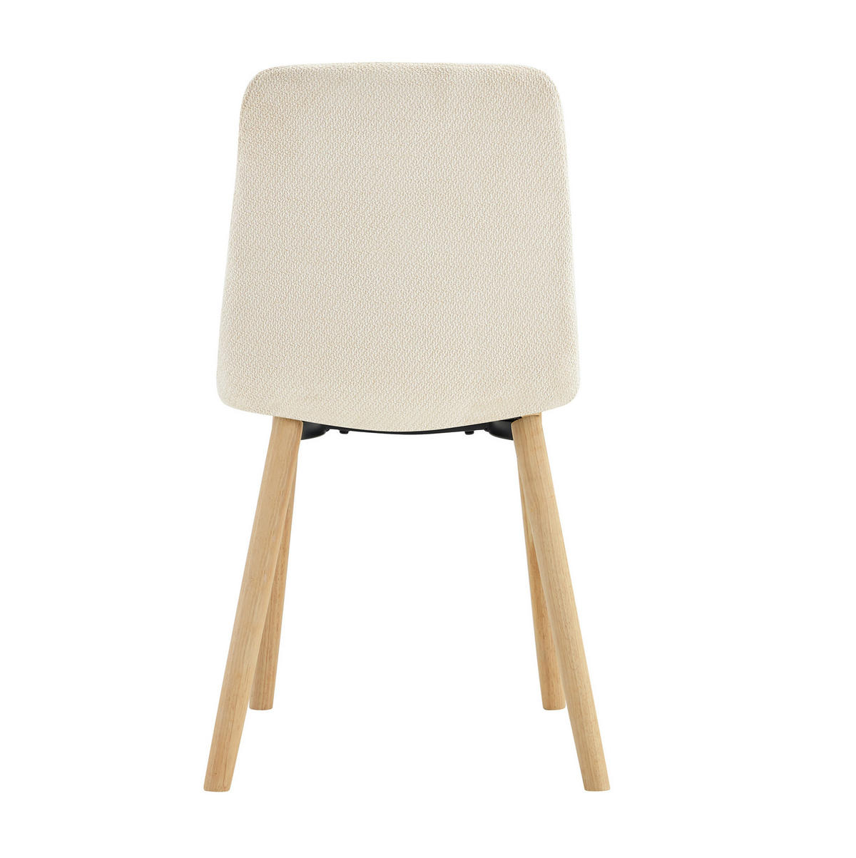 ESSZIMMERSTUHL mit Stoffbezug 88 cm Weiß Massivholzbeine 2er-Set - Weiß, Holz (48/88/44cm) - Meubliv