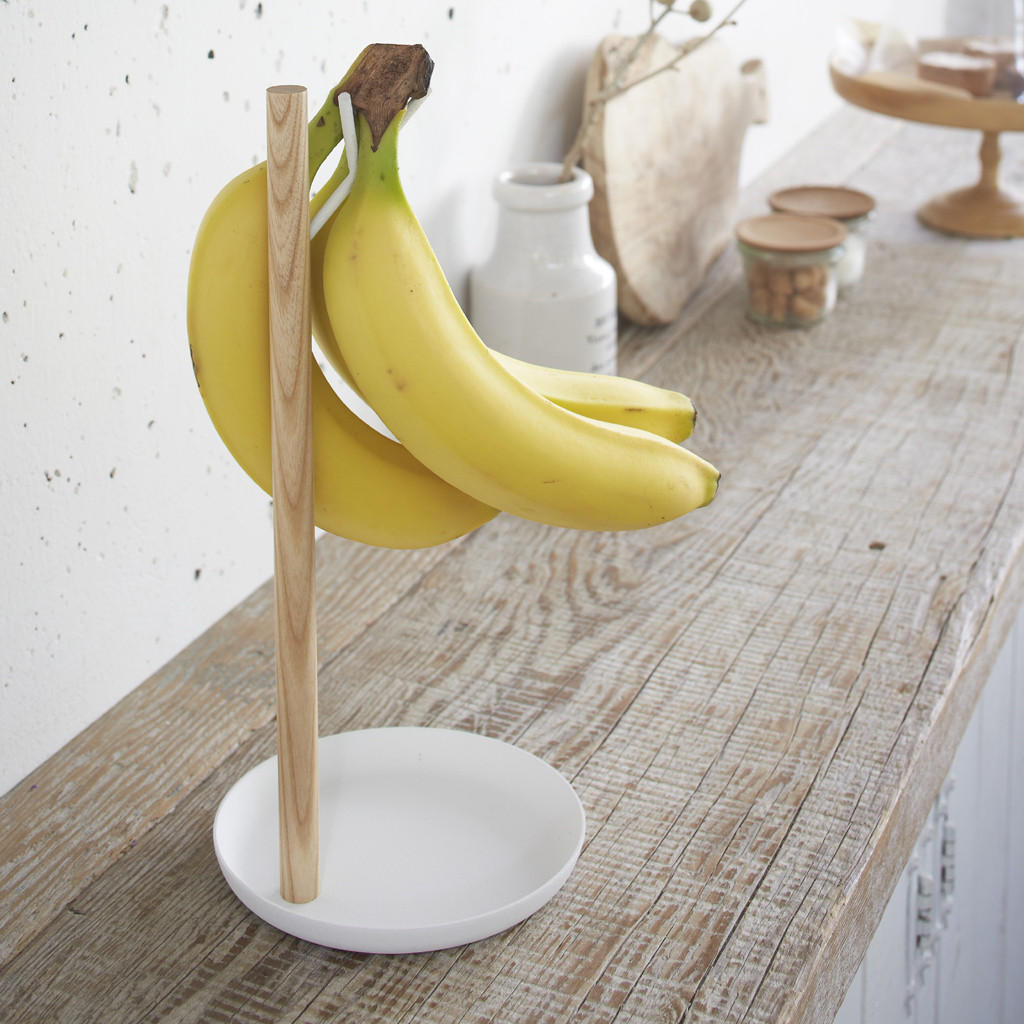 BANANENSTÄNDER Tosca 2411 Weiß 28 x 13 x 13 cm - Weiß, Metall (28.5cm) - Yamazaki
