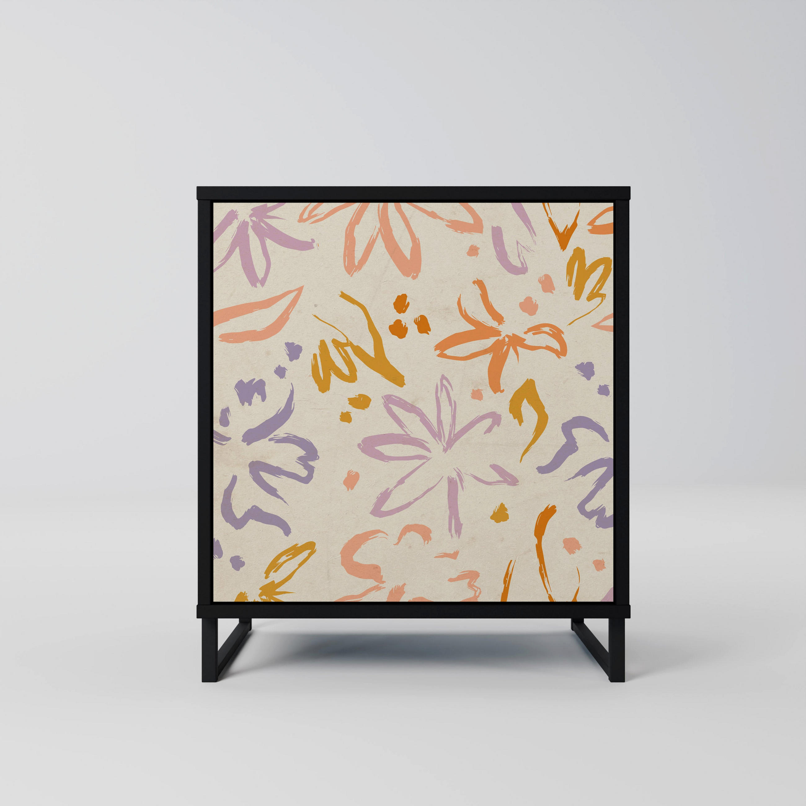 SpaceRebels Sideboard Schwarz 57.5x67.5x42 cm