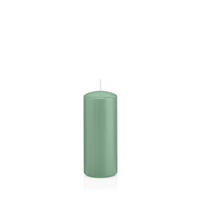 STUMPENKERZEN Reseda Ø 48 x 150 mm, 24 Stück - Eukalyptusholzfarben, Paraffin (5/15cm) - Wiedemann Kerzen