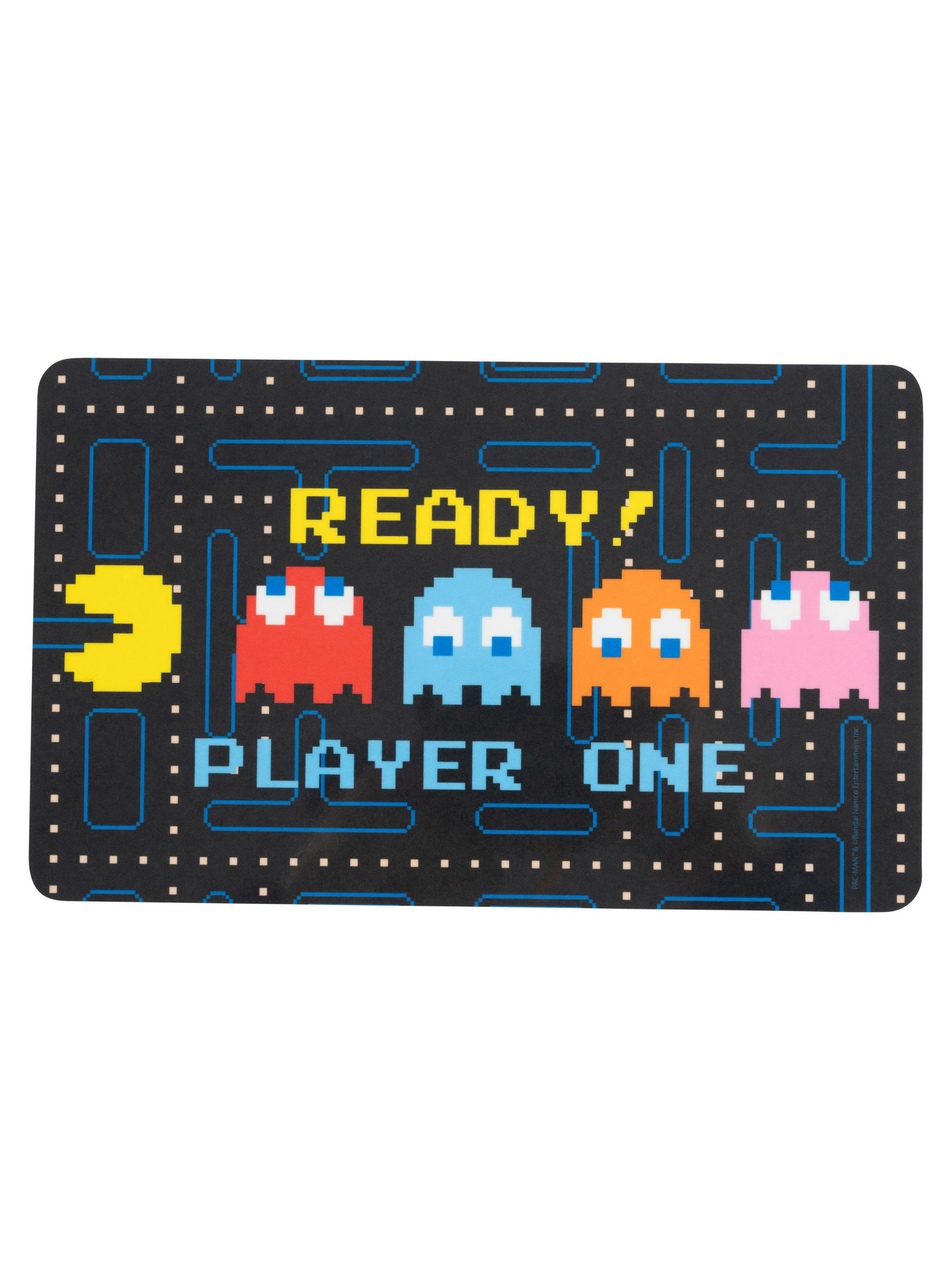 BRETTCHEN Pac-Man Ready! Player One Schwarz 14,5 x 23,5 cm - Schwarz, Kunststoff (14.5/23.5cm) - United Labels