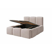 POLSTERBETT NOVERA – 160×200 cm - Mit Bettkasten Kaschmir Beige - Kaschmir/Beige, Holzwerkstoff (160/200cm) - Milaros Markt