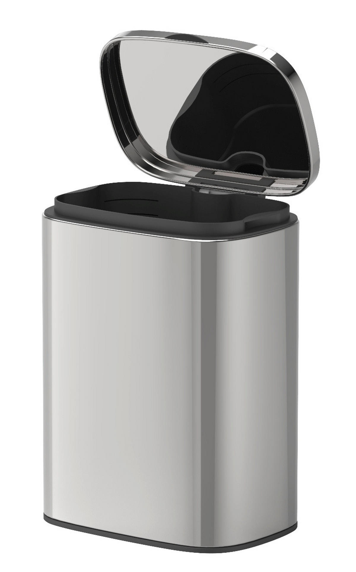 ABFALLEIMER zum Aufhängen Sare 5 l 19/21,5/29,5 cm - Silberfarben, Metall (21.5/29.5/19cm) - Wenko