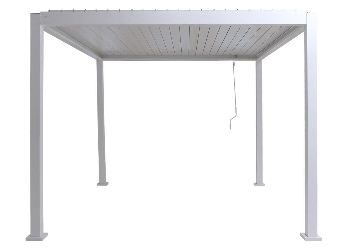 PERGOLA 235x300x300cm Weiß - Weiß, Metall (300/235/300cm) - BERLINLODGE