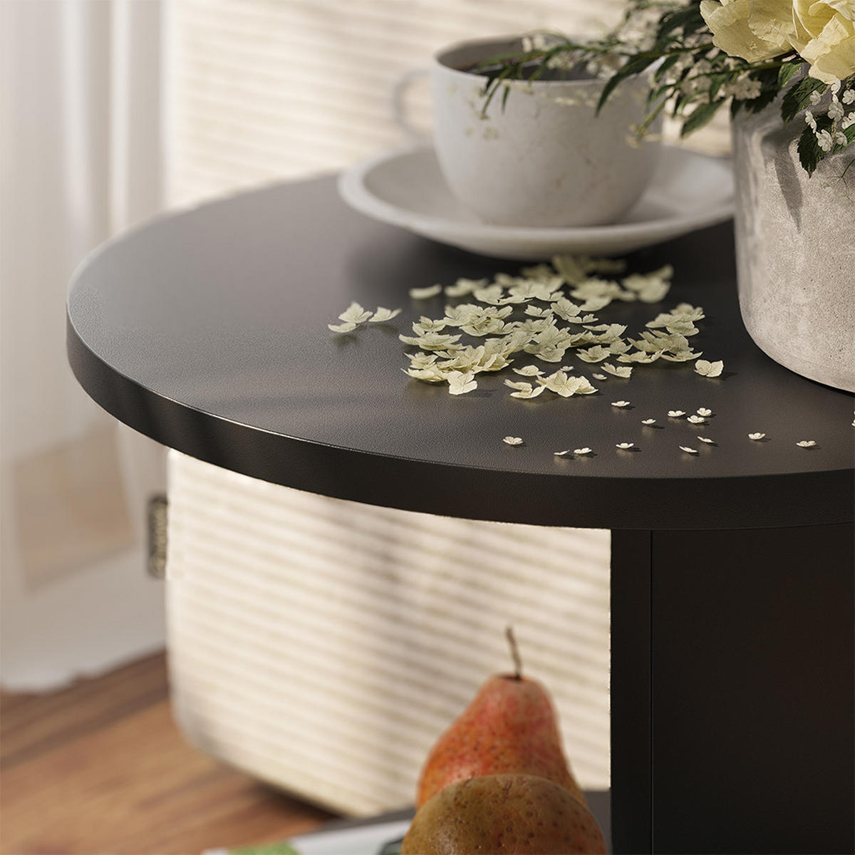 BEISTELLTISCH Trino, Schwarz, 40 x 40 cm - Schwarz, Holzwerkstoff (40/40/55cm) - Vicco