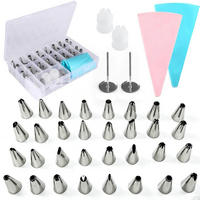SPRITZBEUTEL-SET 38-teilig mit Edelstahltüllen - Multicolor, Metall (16/12.5/30.5cm)