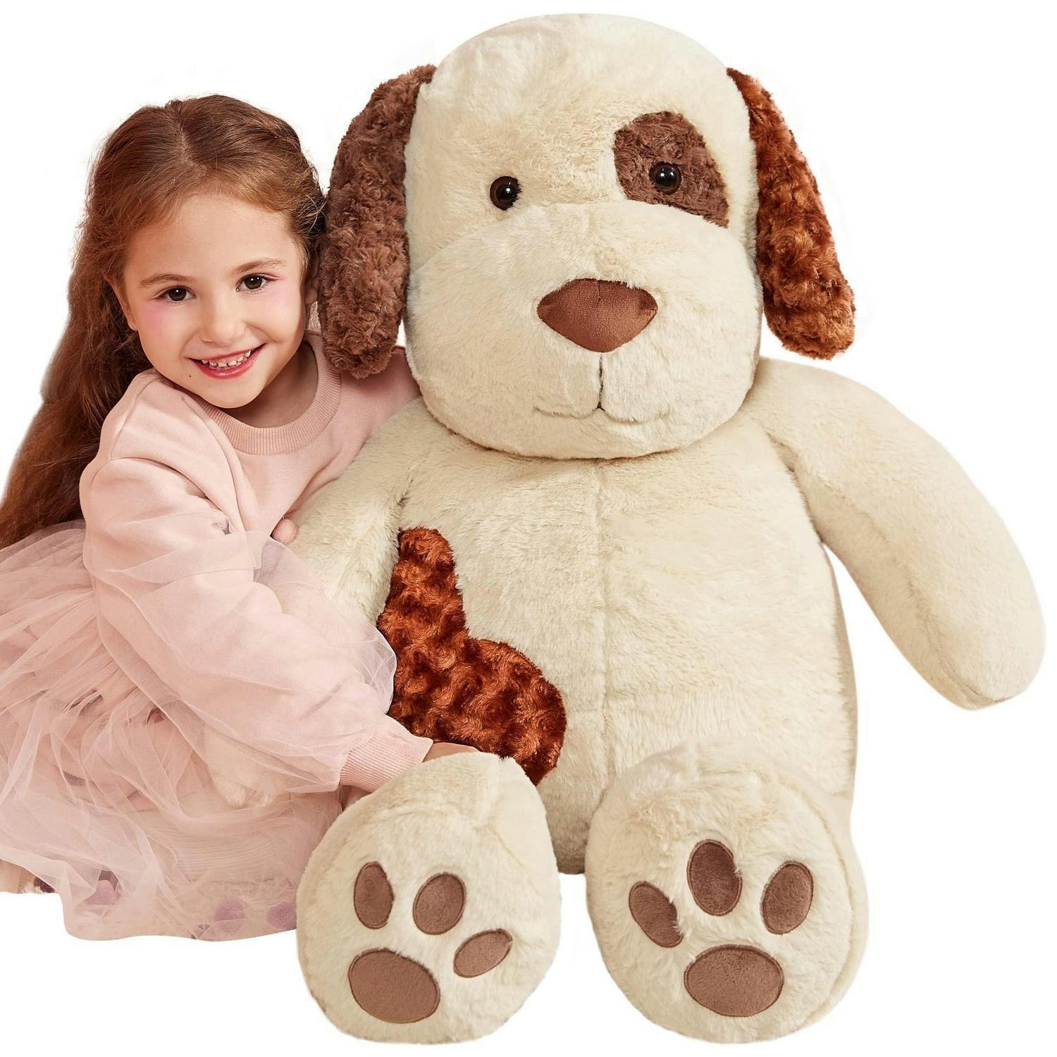 STOFFTIER Hund 78 cm - Braun, Textil (78/33cm)
