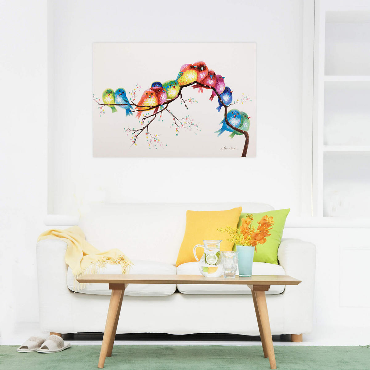 ÖLGEMÄLDE 100/70 cm - Multicolor, Holz/Textil (1.78/70cm) - KUNSTLOFT