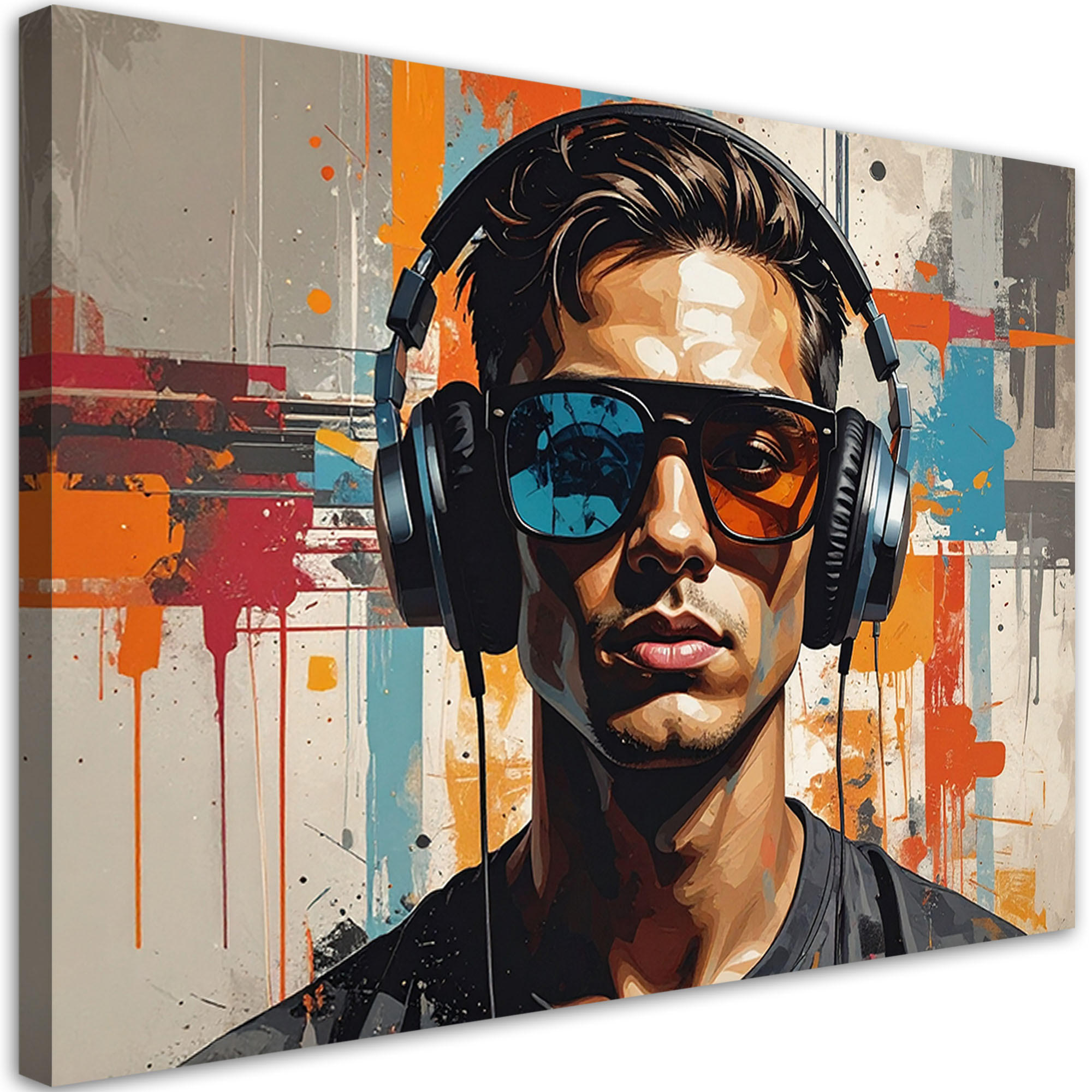 Feeby Leinwandbild, Mehrfarbig 100x70 cm