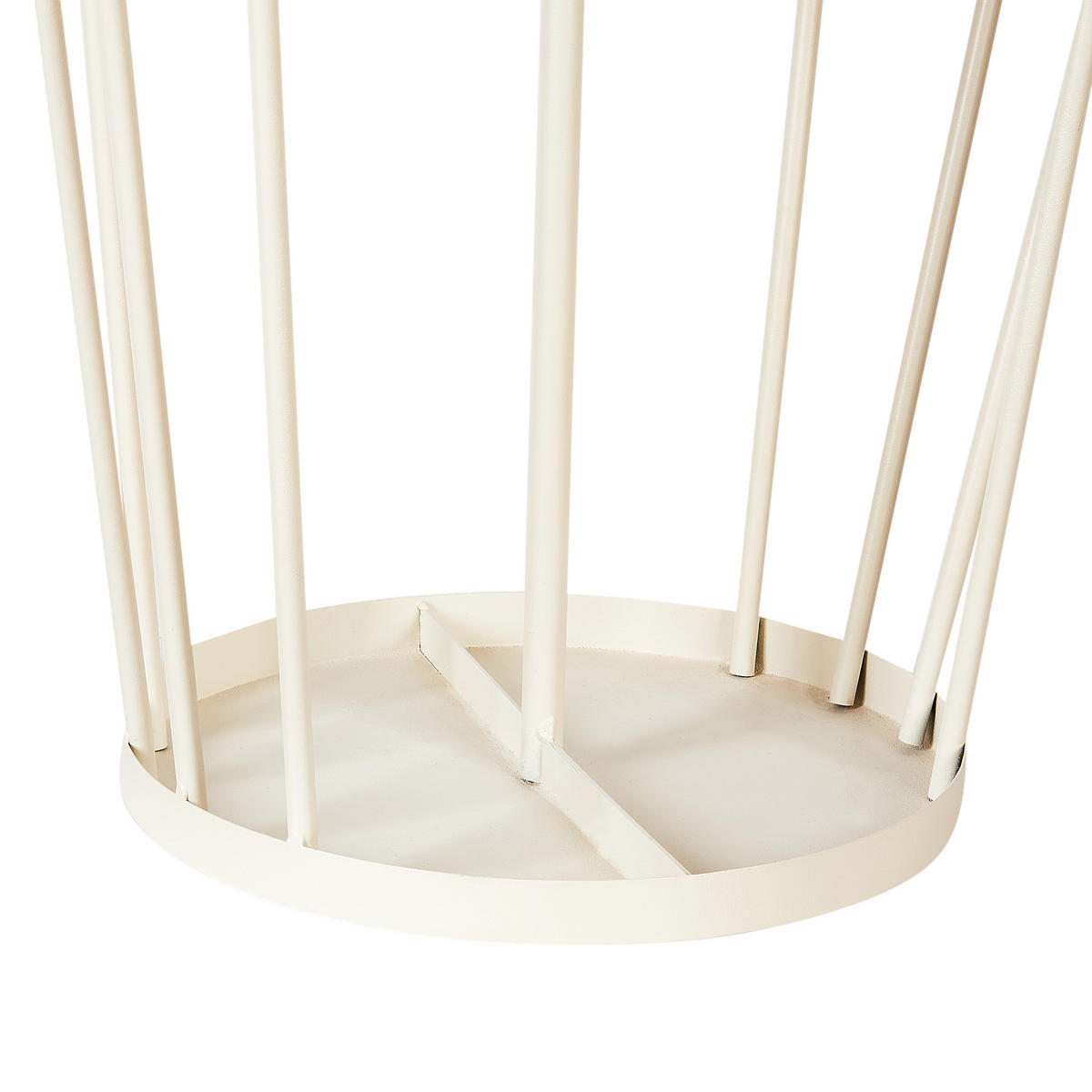 PARAPLYSTÄLL metall ljusbeige Chambord - Beige, Metall (26/70/26cm) - Beliani