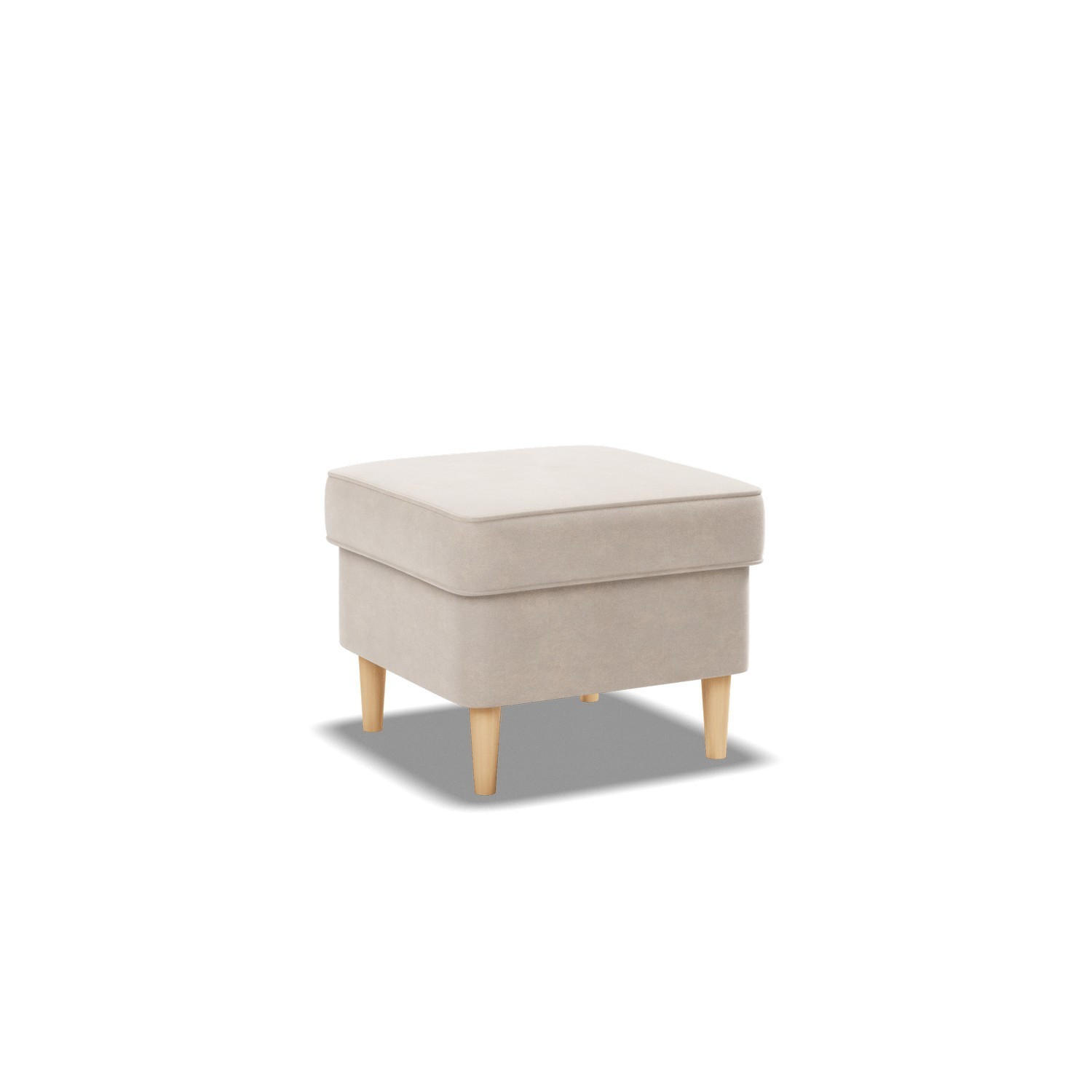 FUSSHOCKER FÜR SESSEL VELO, Beige - Beige, Textil (49/40/49cm)