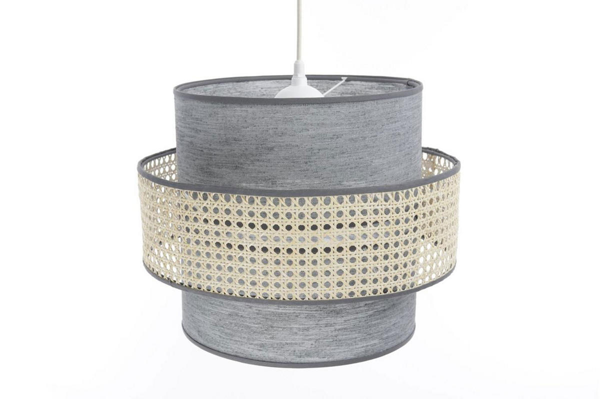 HÄNGELEUCHTE Grau 40/35 cm - Beige, Kunststoff (40/1/35cm) - ONZENO