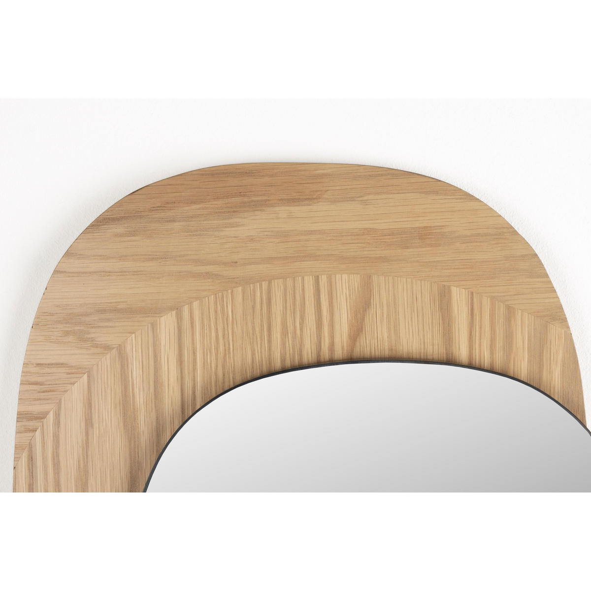 WANDSPIEGEL Ember Naturel - Naturfarben, Holz (37/60/2.8cm) - Zuiver