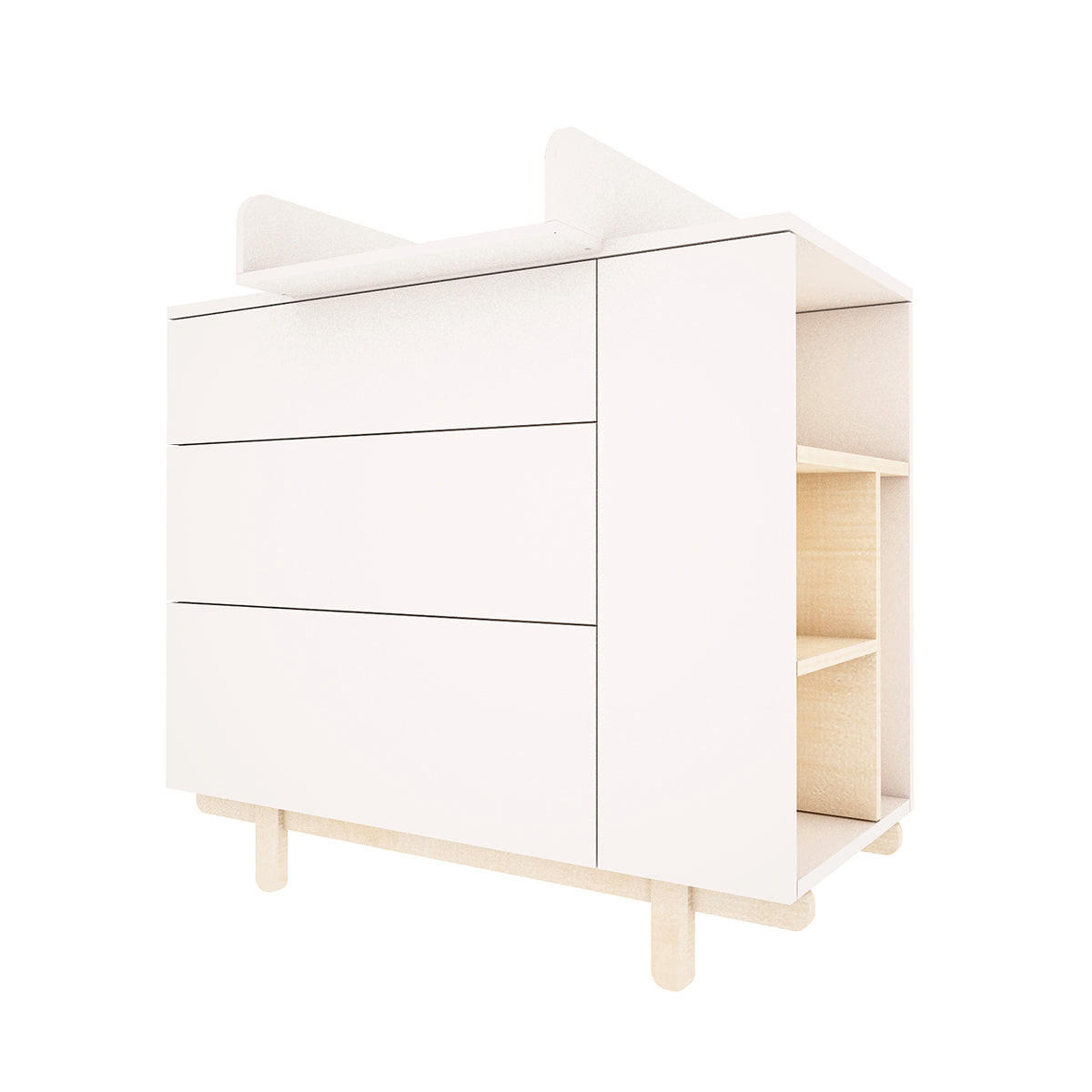 NASTAVAK ZA PREVIJANJE Romy Bijeli - bijela, drvni materijal (54/6/78cm) - Petits-meubles