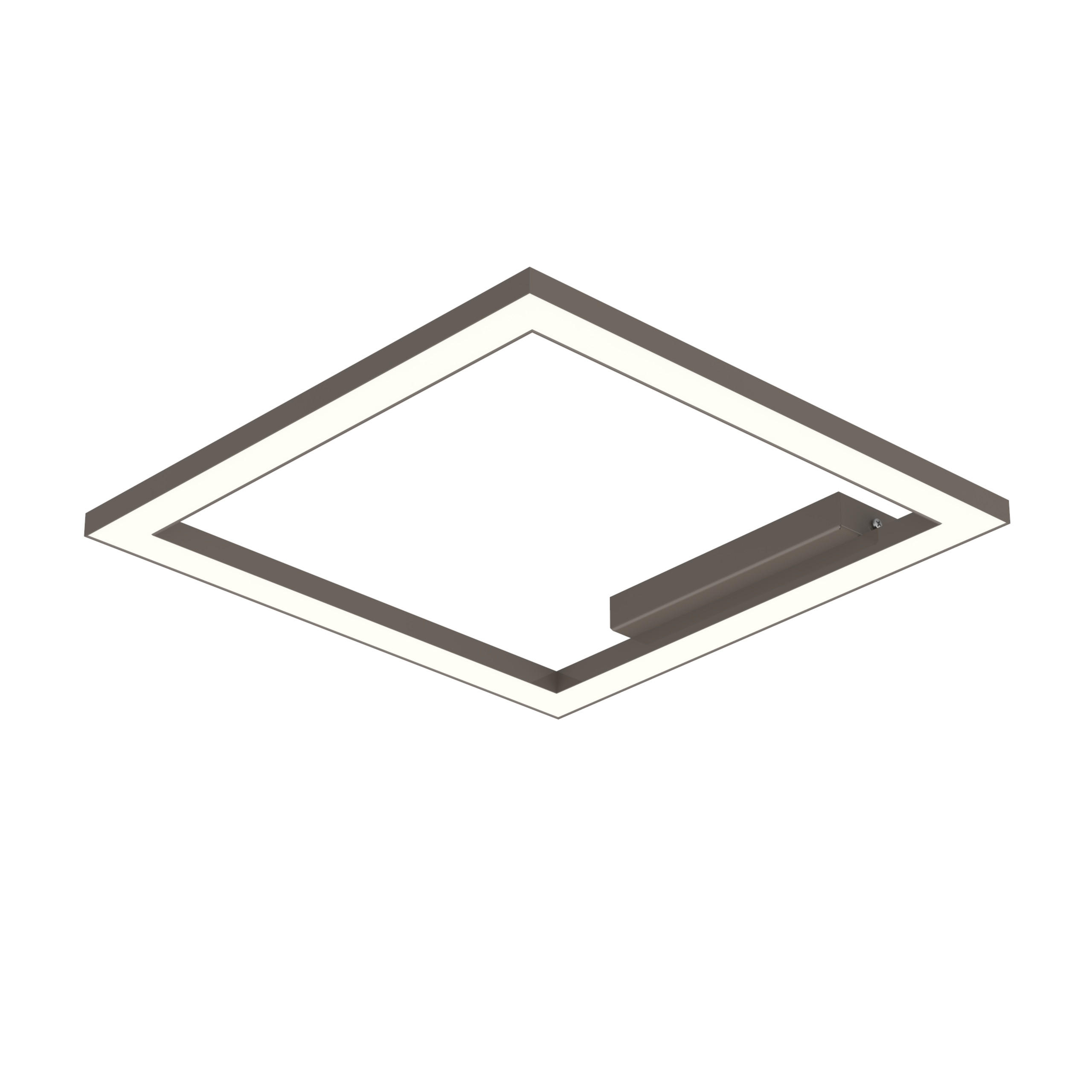 LED-DECKENLEUCHTE - Graubraun, Metall (40/40/100cm) - Lumicom