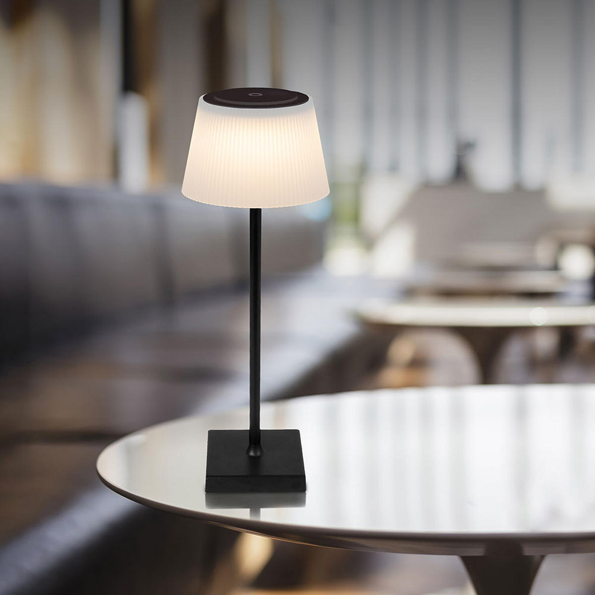 LED TISCHLEUCHTE Gregoir Weiß - Weiß, Metall (13.1/13.1/38cm) - Globo Lighting