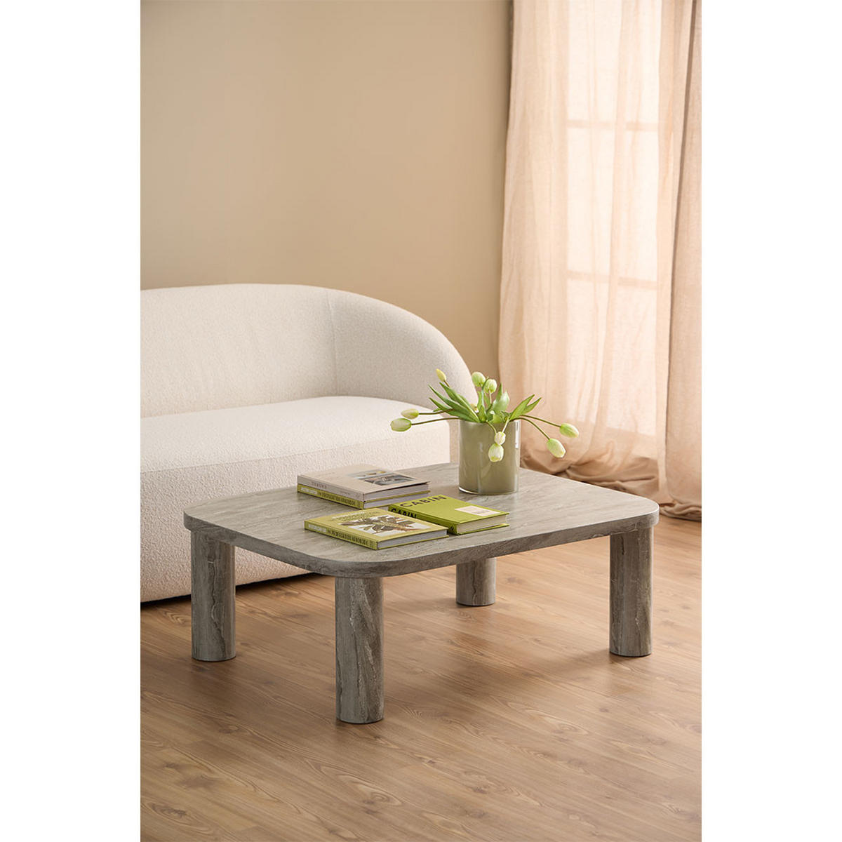 COUCHTISCH, Solano, Grau, MDF, 100 x 75 x 36 cm - Grau, Holzwerkstoff (75/100/36cm) - ebuy24