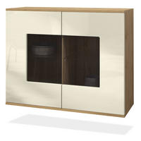 KOMMODE Grömitz Creme Hochglanz - Creme, Holzwerkstoff (92.5/73.5/35cm) - Vladon