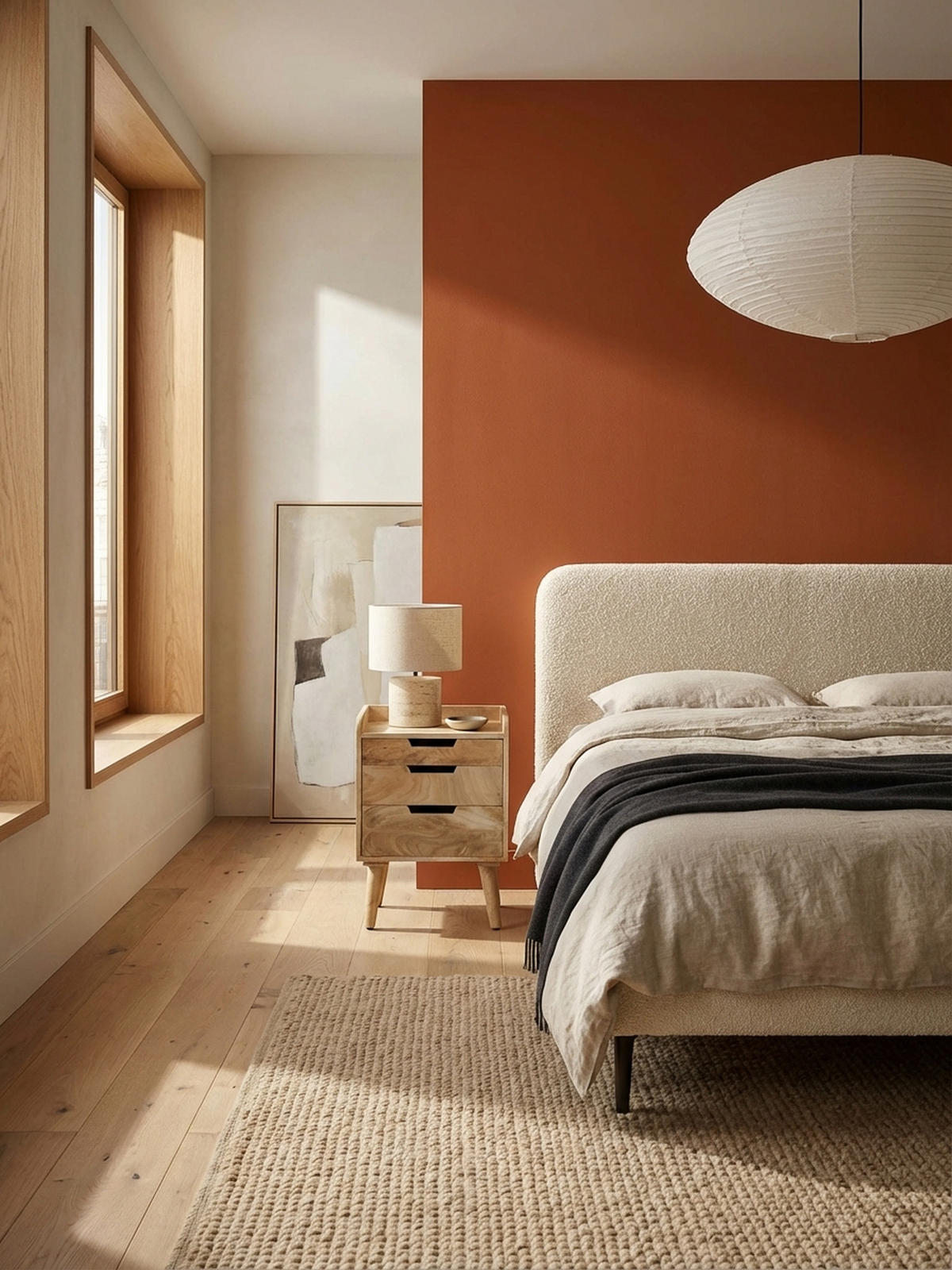 NACHTTISCH – Mango Massivholz, 45x33x63 cm, Hellbraun, 3 Schubladen, Ablage - Braun, Holz (45/63/33cm) - KADIMA DESIGN