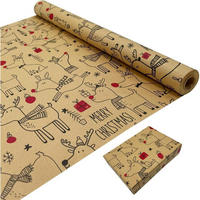 GESCHENKPAPIER Rolle Rentier 43 cm x 15 m - Multicolor, Papier (43/1/1500cm)