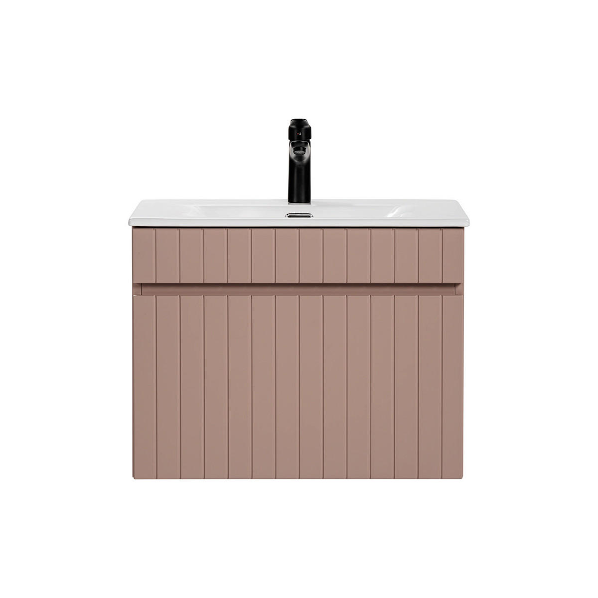 WASCHTISCH 60cm Zelie Rose - Pink, Holzwerkstoff (60/46/46cm) - Petits-meubles