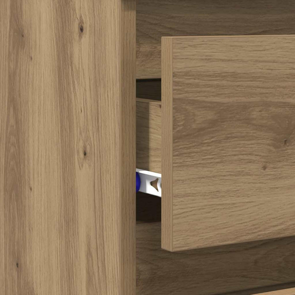 NACHTTISCHE 2 Stk. Artisan-Eiche 40/35/62,5 Cm Holzwerkstoff - Braun, Holzwerkstoff (35/62.5/40cm) - vidaXL