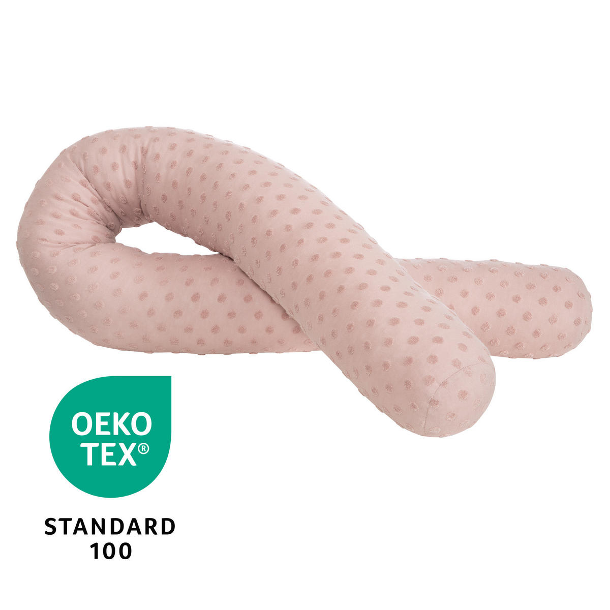 BETTSCHLANGE Lil Planet rosa - Altrosa, Textil (170/12cm) - Roba