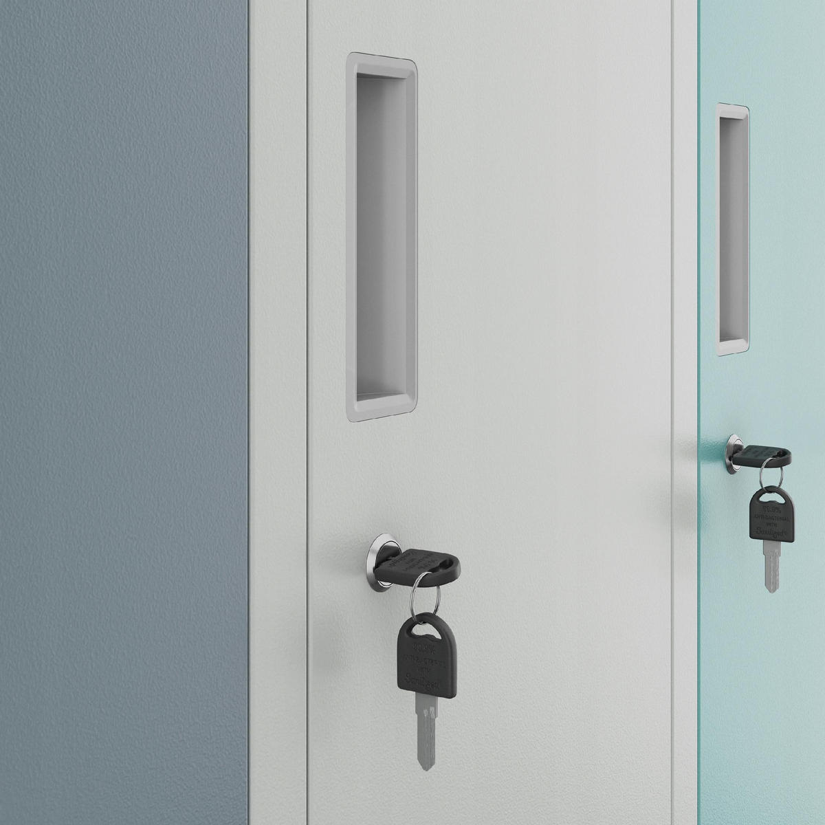 SCHLIESSFACHSCHRANK Bartek - Multicolor, Metall (136/172/45cm) - Jan Nowak