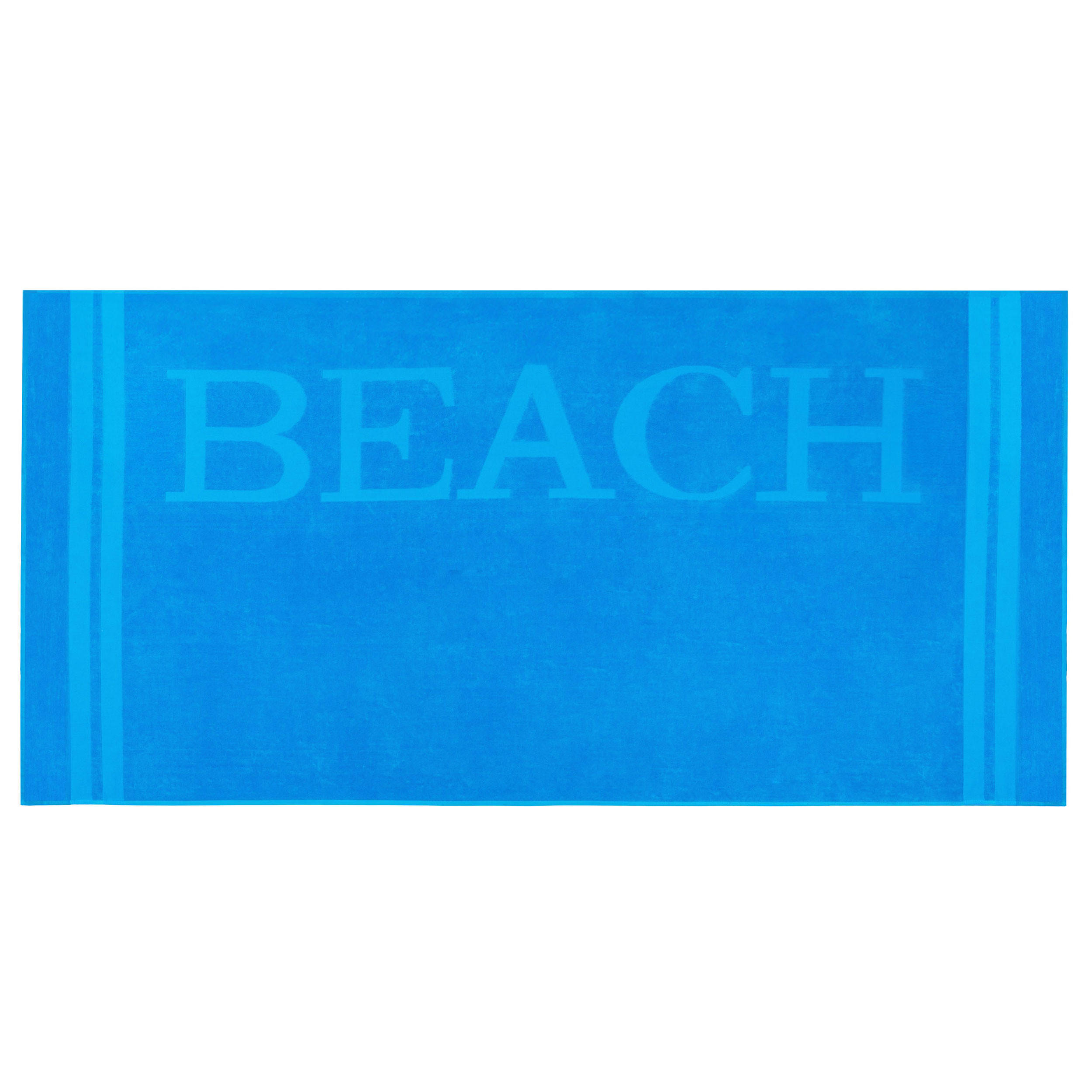 STRANDTUCH, 100x200 cm, 100% Baumwolle - Türkis, Textil (100/200cm) - Zollner