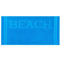 STRANDTUCH, 100x200 cm, 100% Baumwolle - Türkis, Textil (100/200cm) - Zollner
