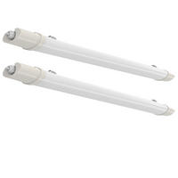 LED DECKENLEUCHTE Weiß Kunststoff 2er Set - Weiß, Kunststoff (60/6/3.5cm)