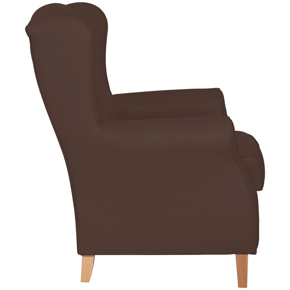 OHRENSESSEL Karlen Bezug Kunstleder Buche natur / braun - Buchefarben/Braun, Kunststoff (86/103/77cm) - 58aufmkessel