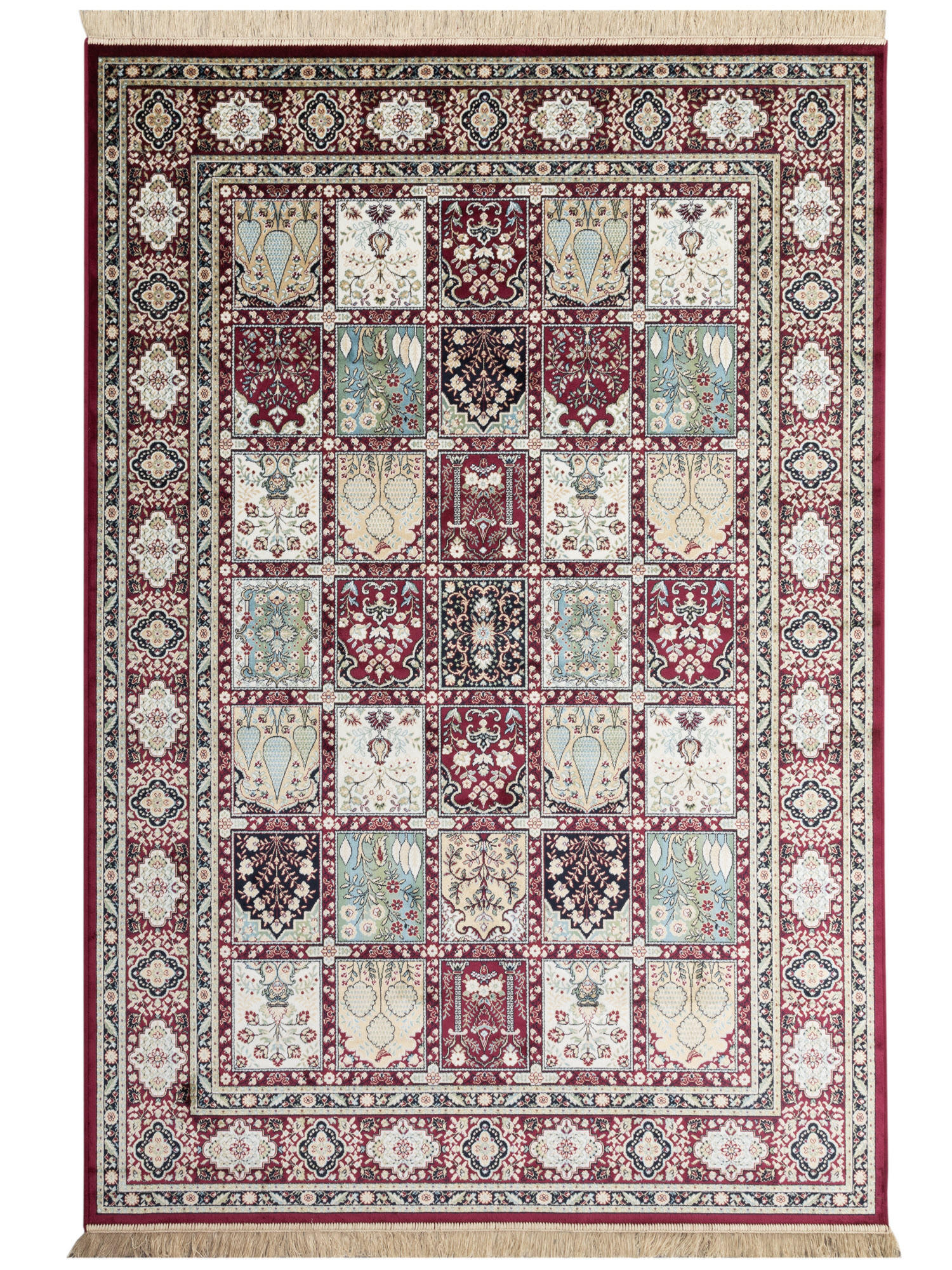 ORIENTTEPPICH 195/300 cm Riad Felder - Rot, Textil (195/300cm) - Steffensmeier
