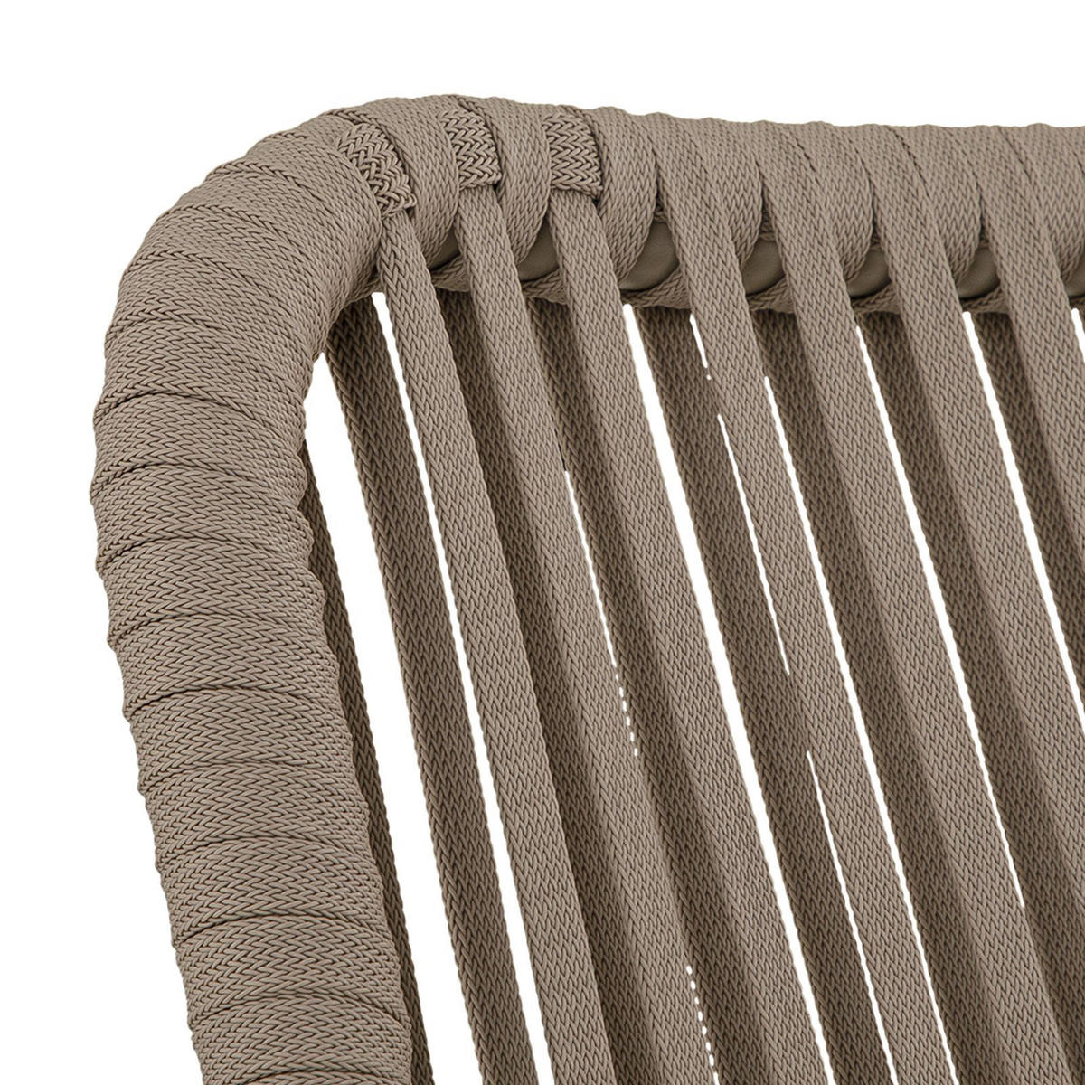 GARTENSTUHL VOLONTE 6ER-SET - Braun, Textil (56/81/65cm) - IDIMEX