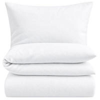 BETTWÄSCHE Biber 135x200 Weiß Uni Flanell Winter Bettbezug - Made in Germany - Weiß, Textil (135/200cm) - Carpe Sonno