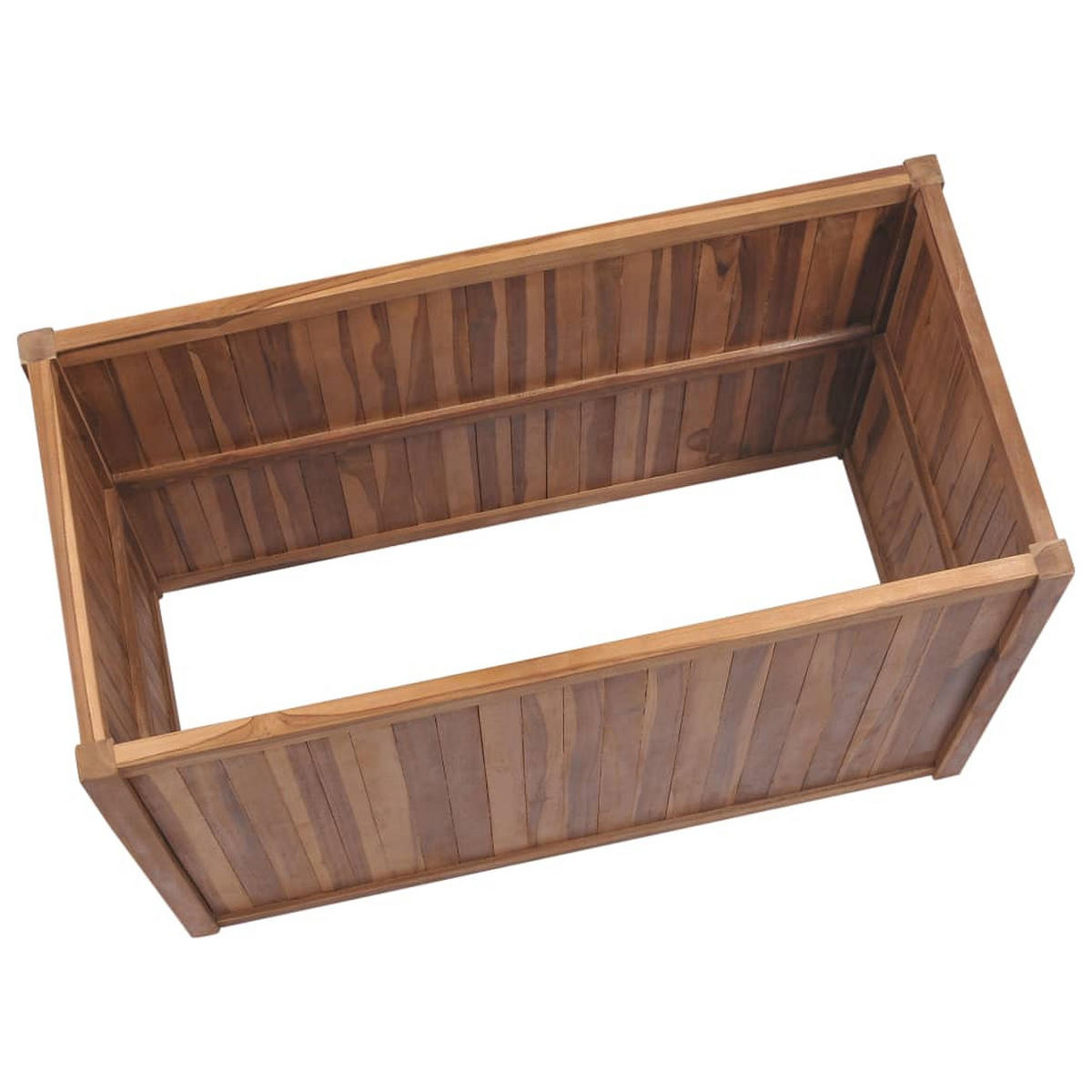 HOCHBEET 100x50x50 cm Massivholz Teak - Braun, Holz (100/50/50cm)