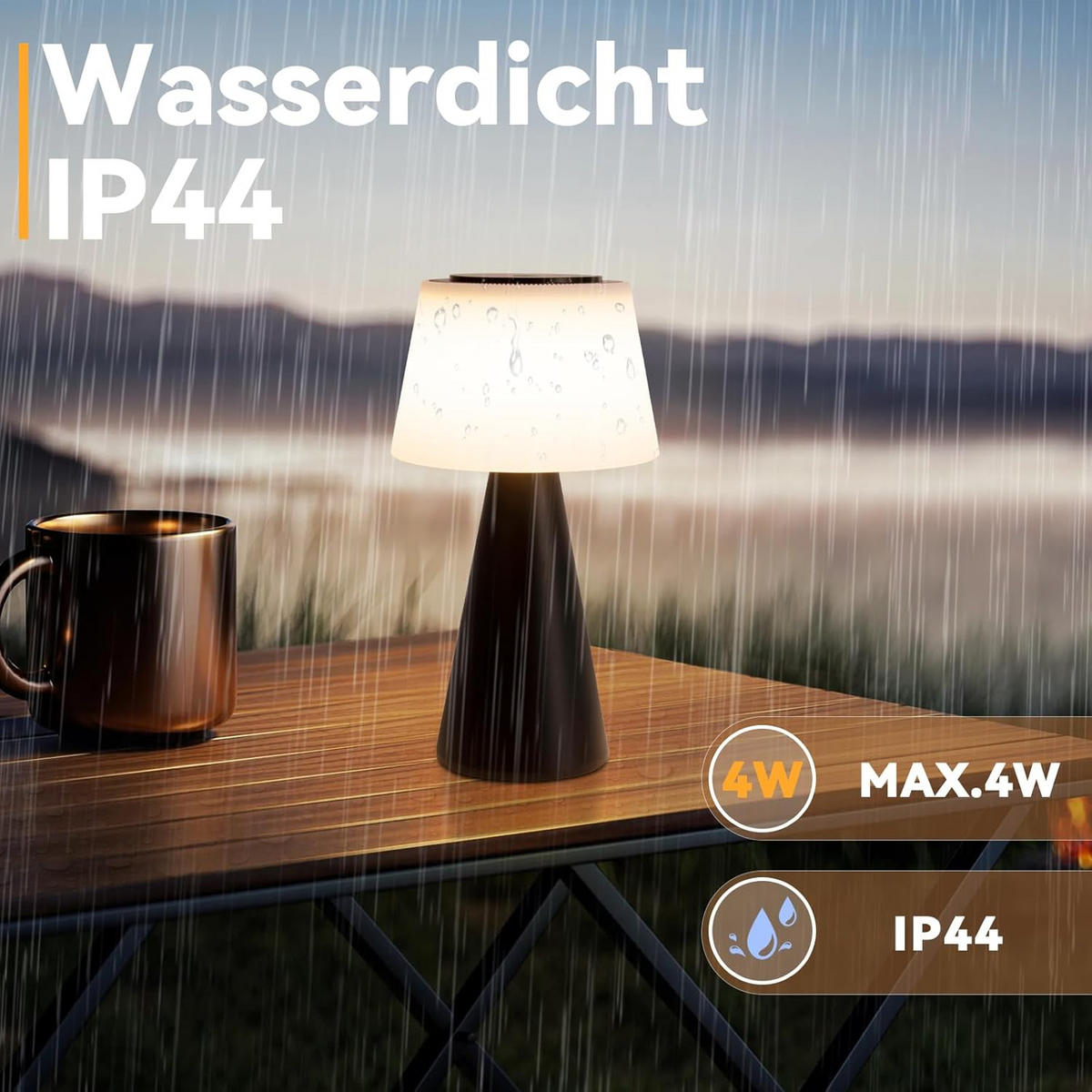 TISCHLEUCHTE Brenndorf 13/13/24 cm - Schwarz, Metall (13/13/24cm) - ZMH