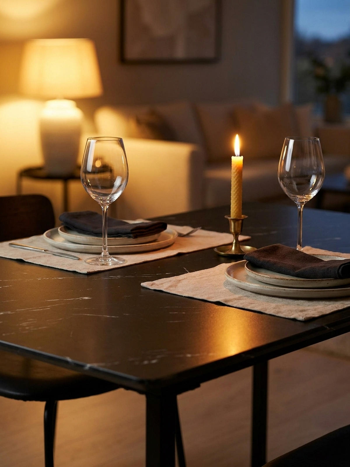 ESSTISCH Marmoroptik Metall Rechteckig Modern Klein, Schwarz 200x90x76 cm - Schwarz, Holzwerkstoff/Metall (90/200/76cm) - KADIMA DESIGN