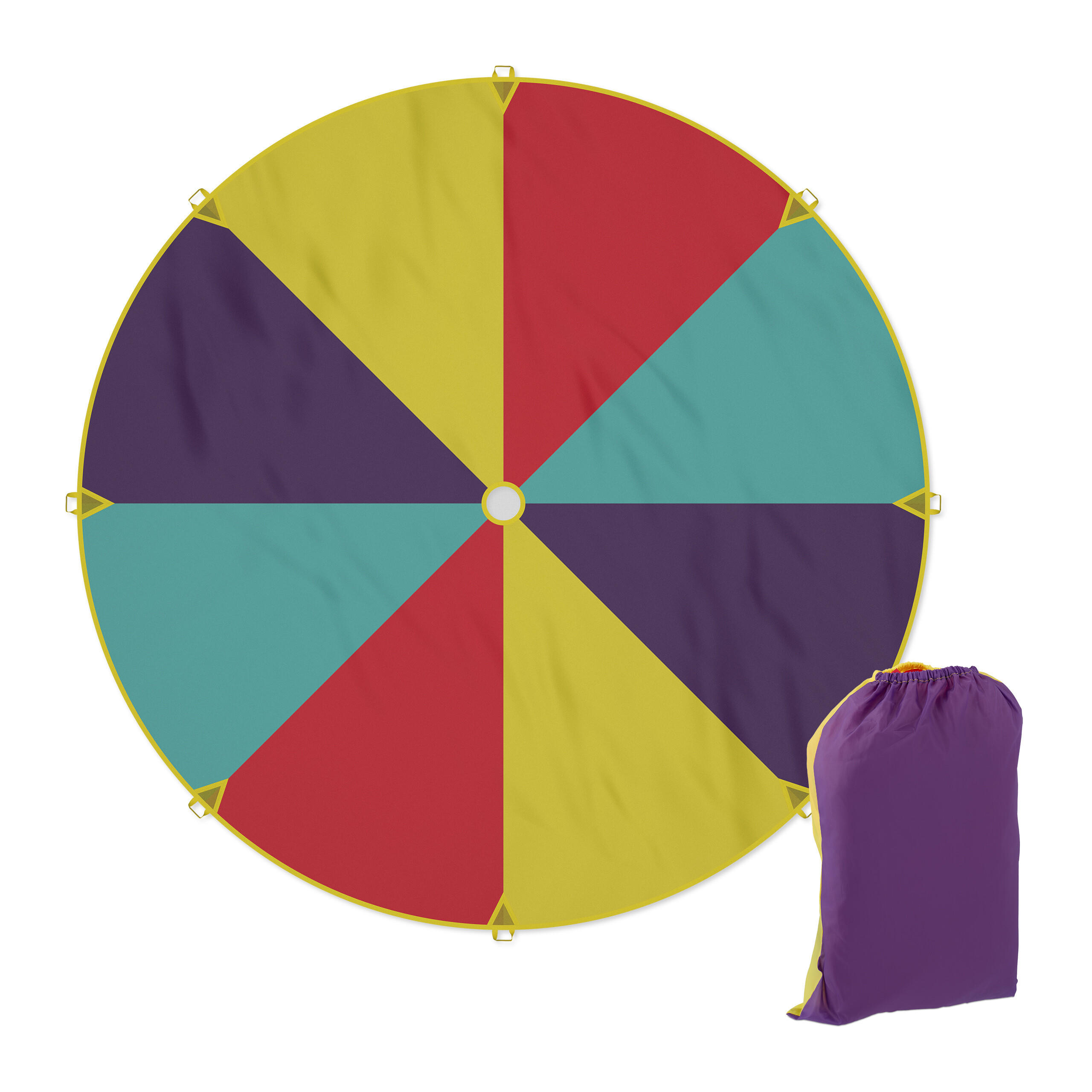 SCHWUNGTUCH - Multicolor, Textil (350/0.1/350cm) - Relaxdays