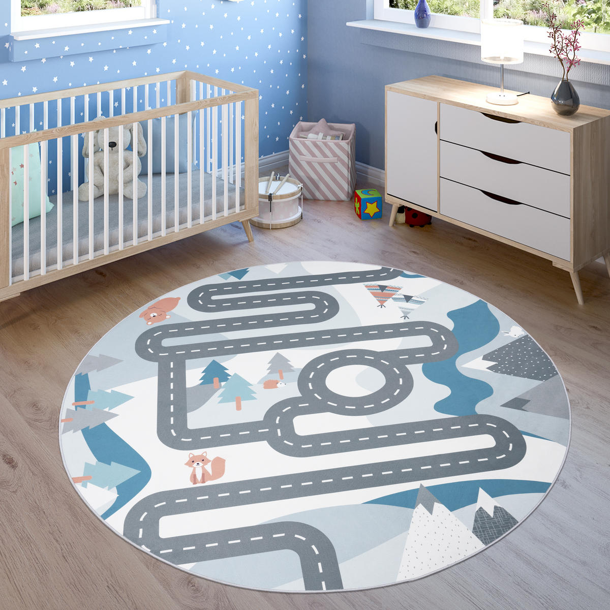 Paco Home Tapis enfant crème 160 cm