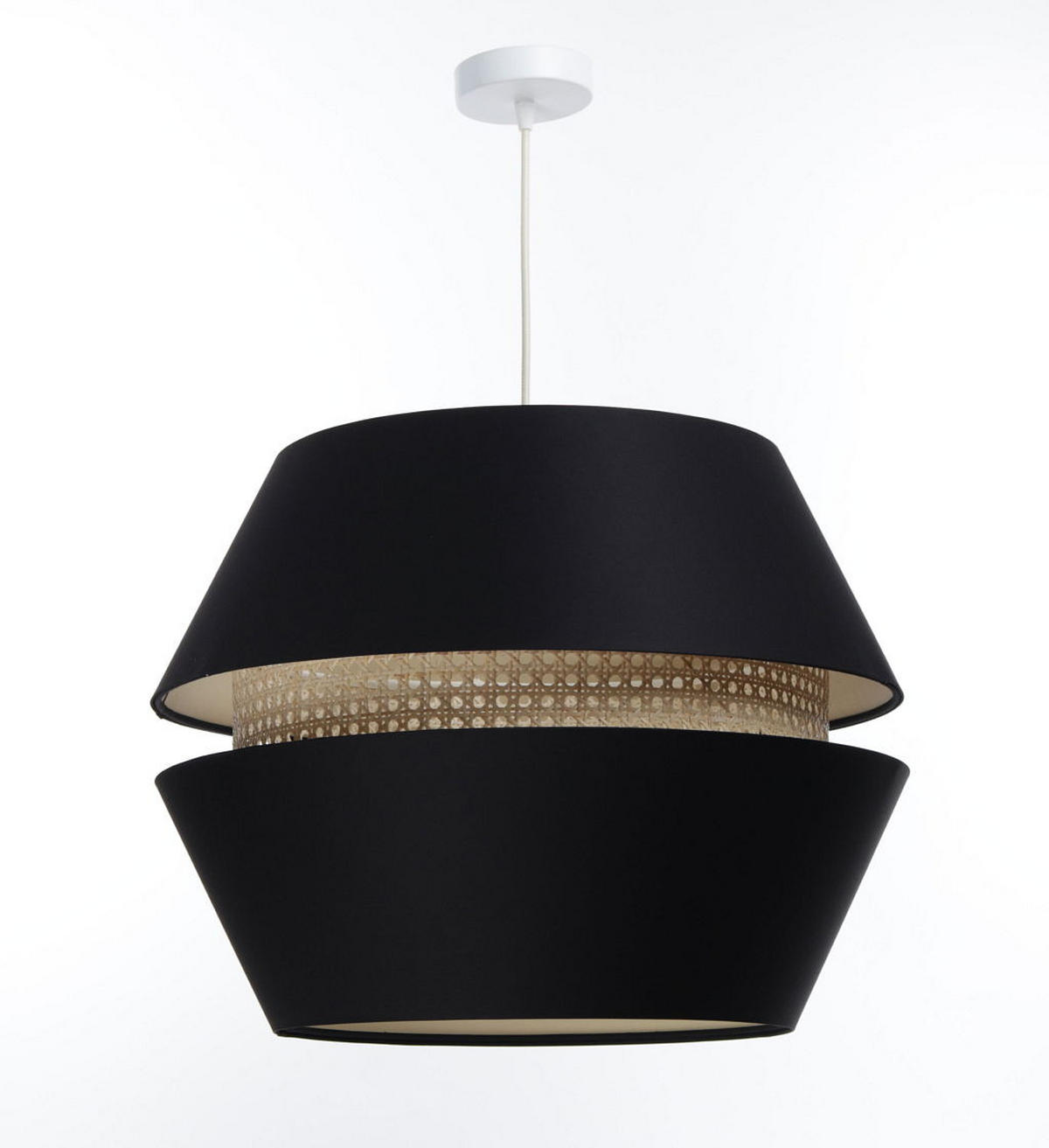 HÄNGELEUCHTE Schwarz 50/40 cm - Schwarz, Kunststoff (50/1.3/40cm) - ONZENO