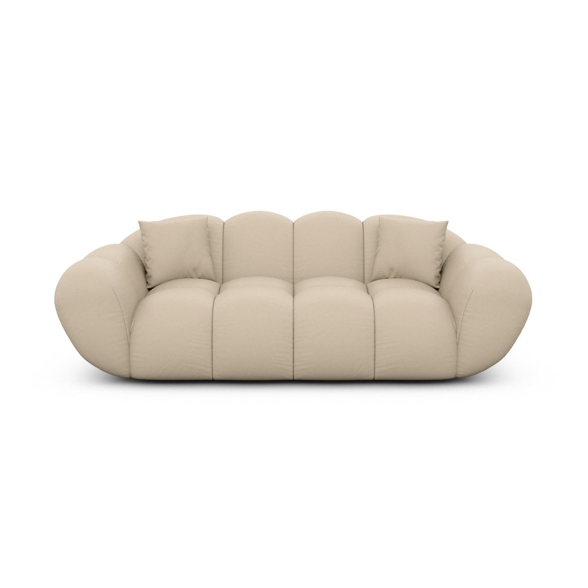 2-SITZER-SOFA Liva Beige Kunstleder - Beige, Kunststoff (200/70/93cm) - VAROYAL